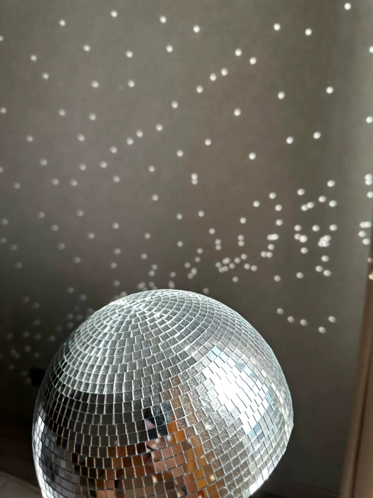 Bola disco con forma de hongo
