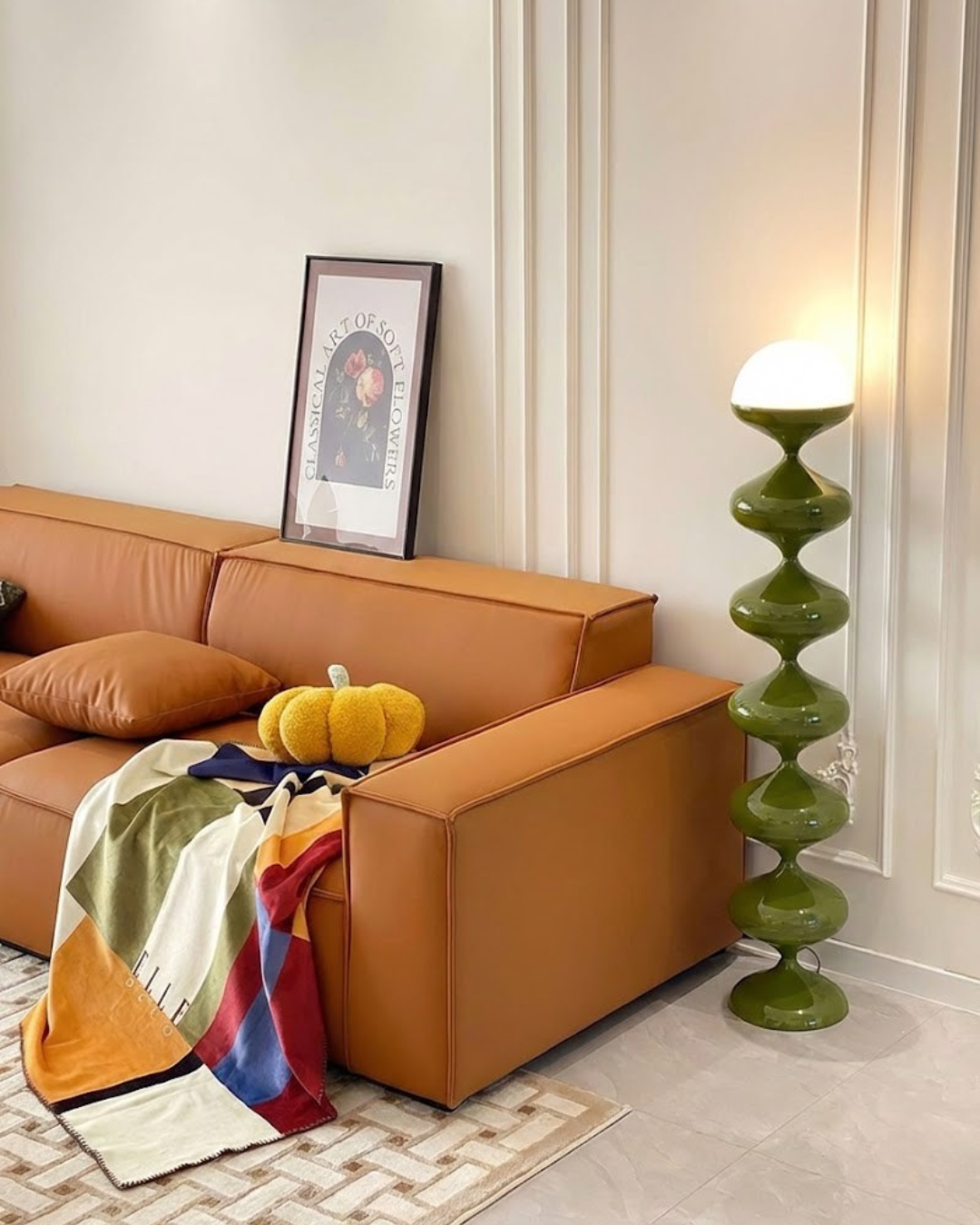 Lámpara de Pie Órbita Verde