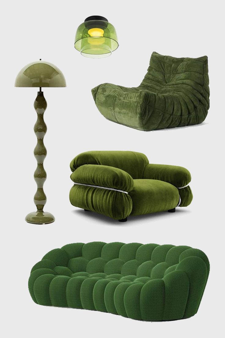 (PRE-VENTA) Lámpara de pie Ombrello verde