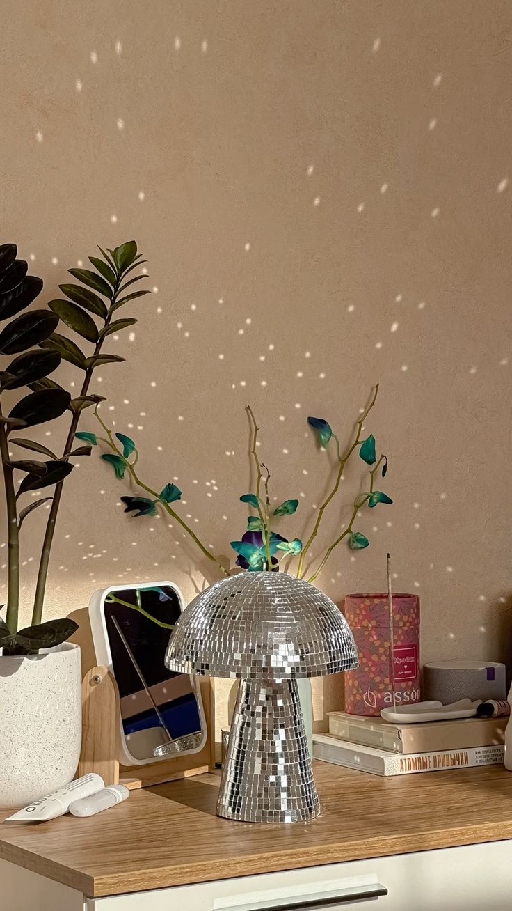 Bola disco con forma de hongo