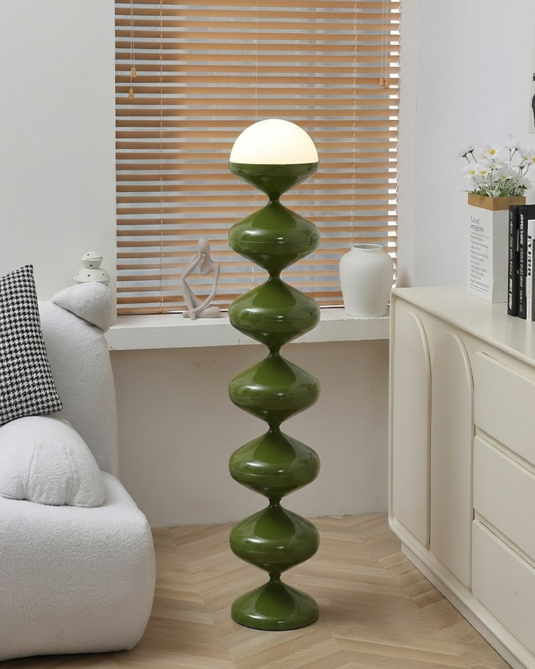 Lámpara de Pie Órbita Verde