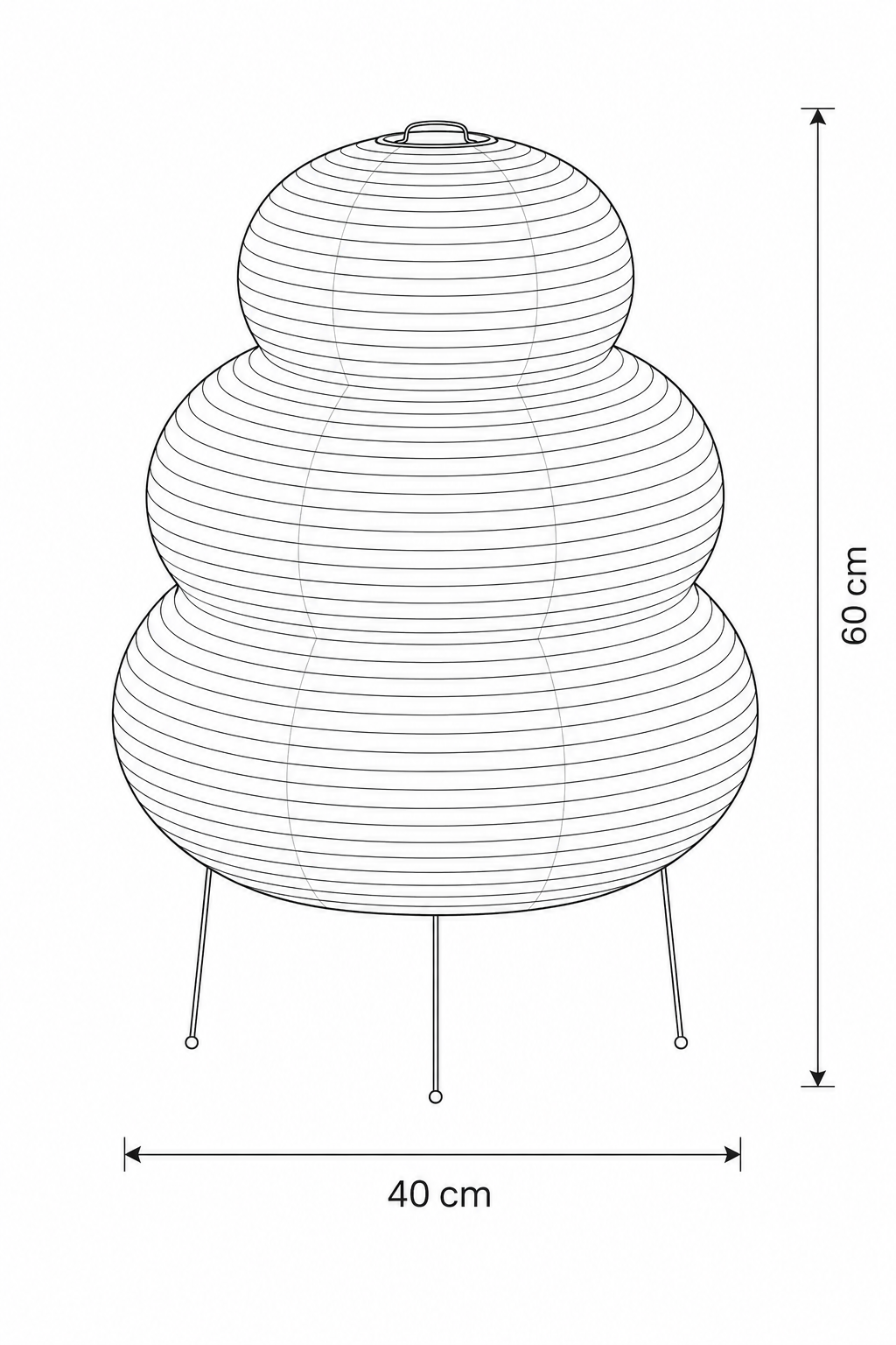Lámpara Mori N25 diseño Japonés
