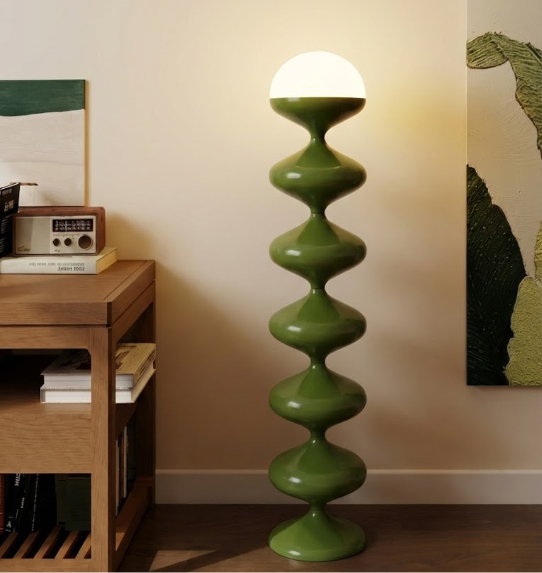 Lámpara de Pie Órbita Verde