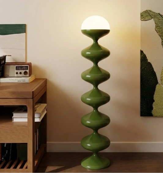 Lámpara de Pie Órbita Verde