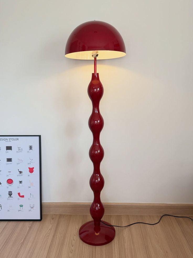 (PRE-VENTA) Lámpara de pie Ombrello roja