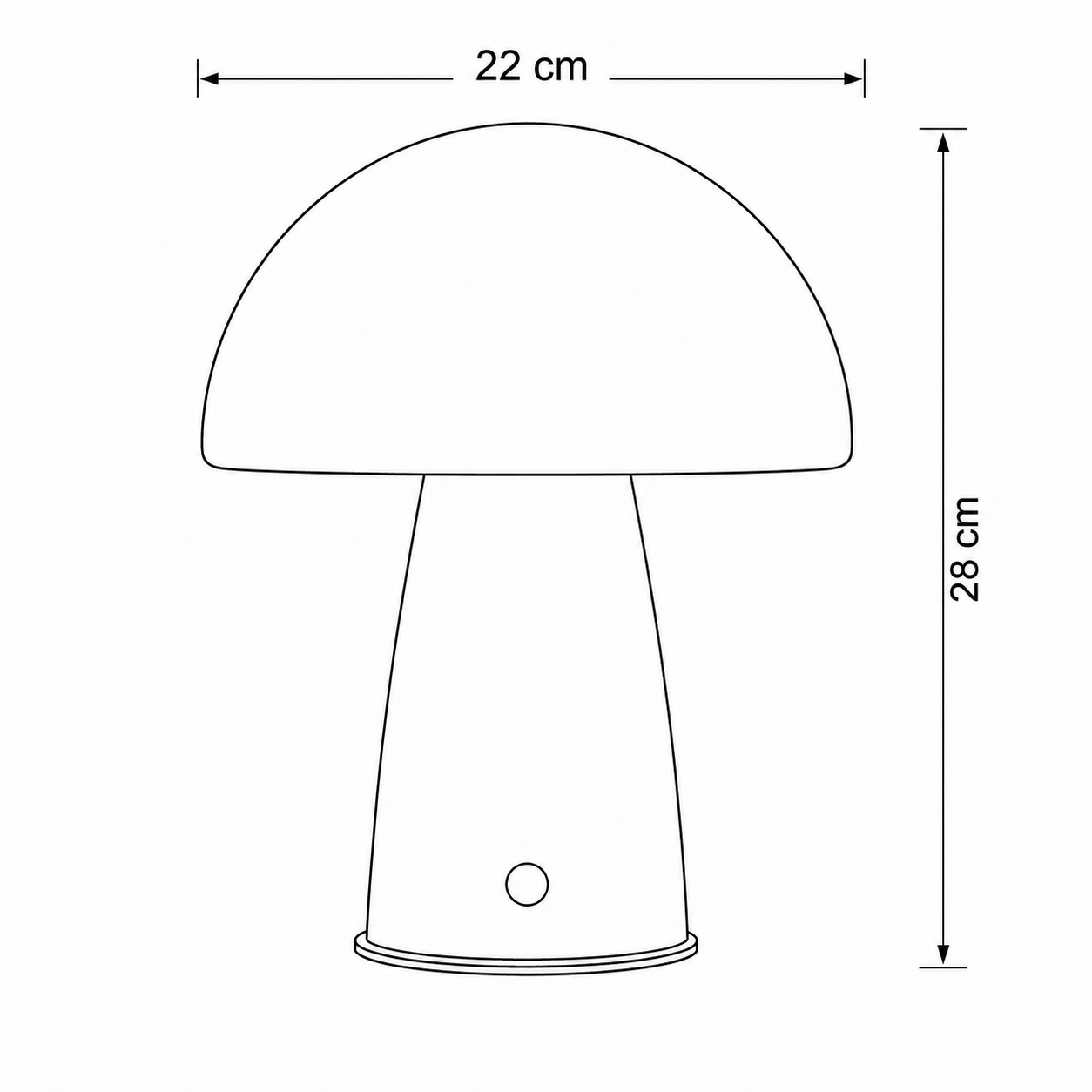 Lámpara Orange Mushroom